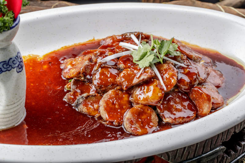 浇汁酥炸小茄盒