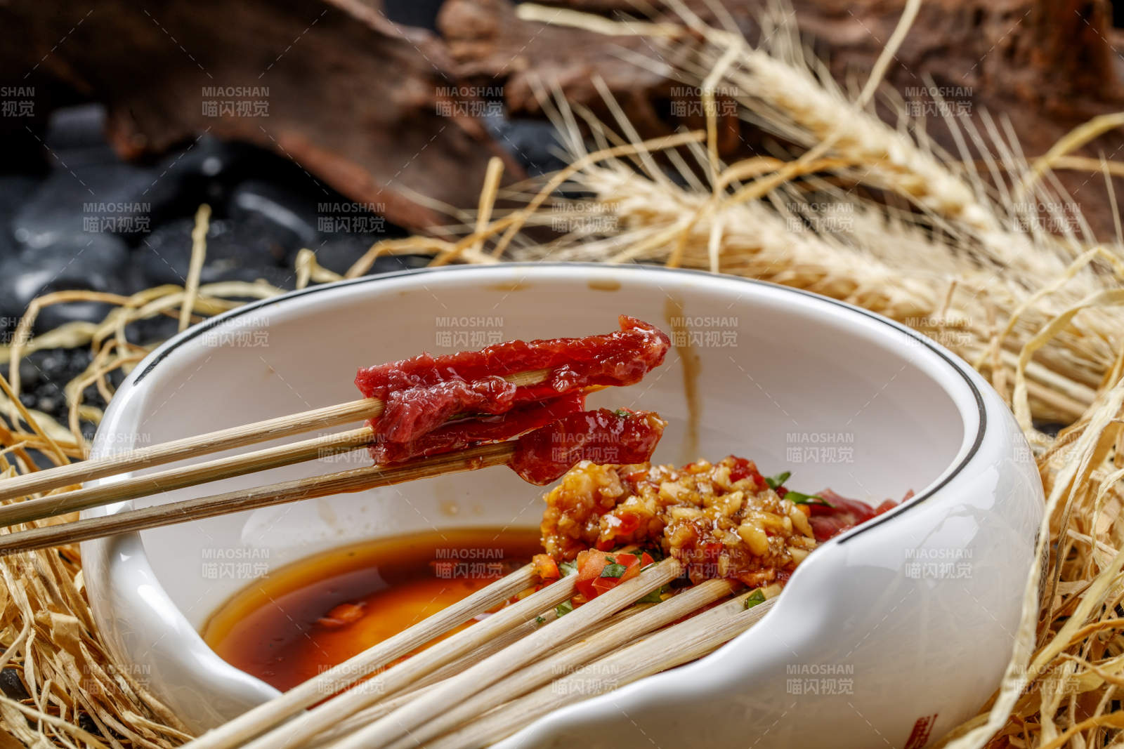 蒜香刺身牛小串牛肉