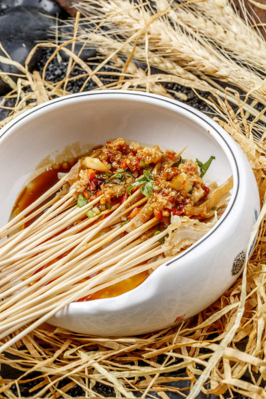 把把串蒜香金钱肚串