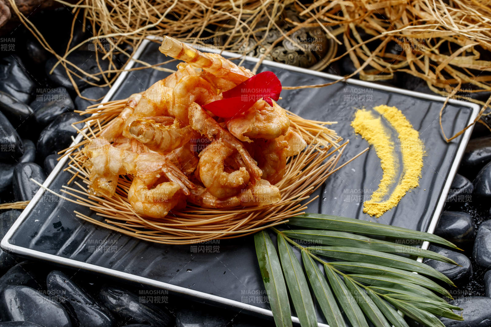 芙蓉香炸开背虾