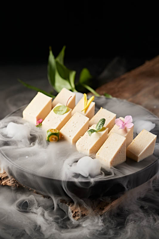 风味自制甜杏仁豆腐