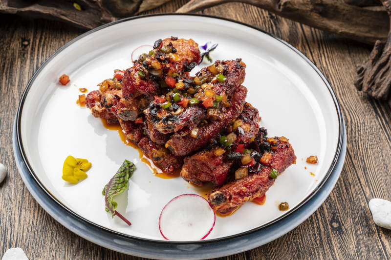 香辣紅油豆豉蒸排骨