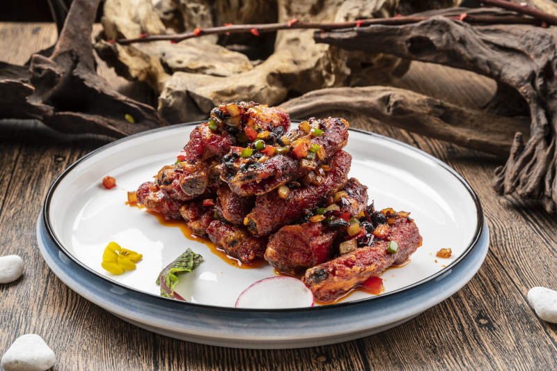 香辣红油豆豉蒸排骨