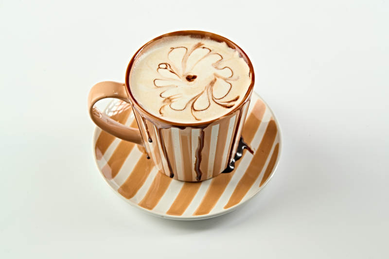 美式拉花卡布奇诺咖啡