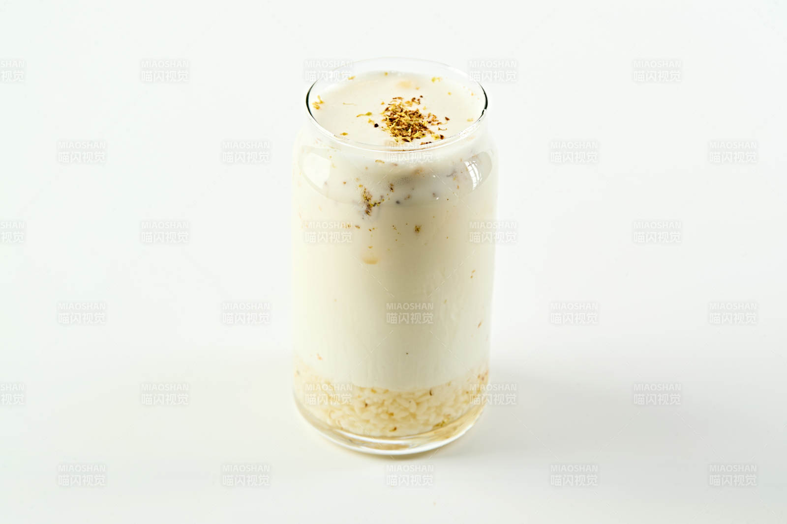 夏日清凉咖啡饮品桂花醪糟酸奶冰