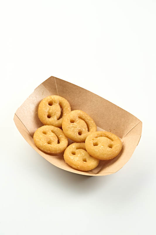 快餐美食油炸笑脸薯饼