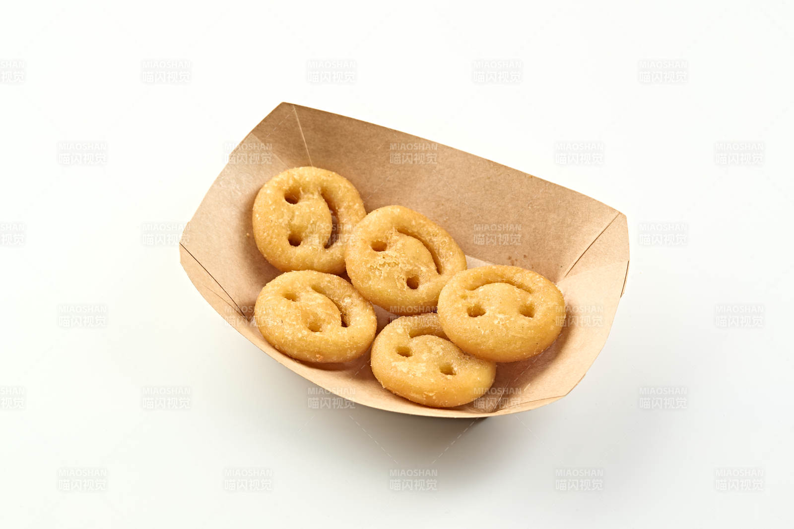 快餐美食油炸笑脸薯饼