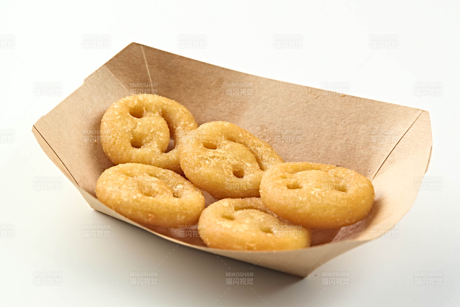 快餐美食油炸笑脸薯饼