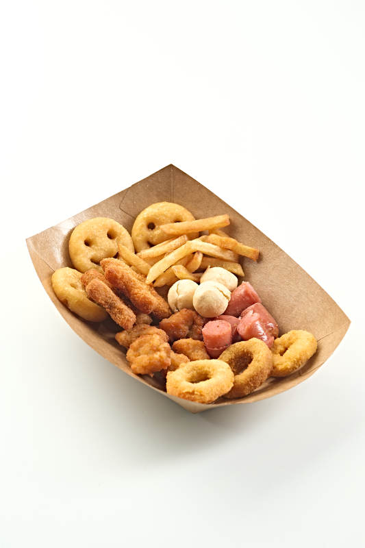 快餐美食油炸小吃拼装盒