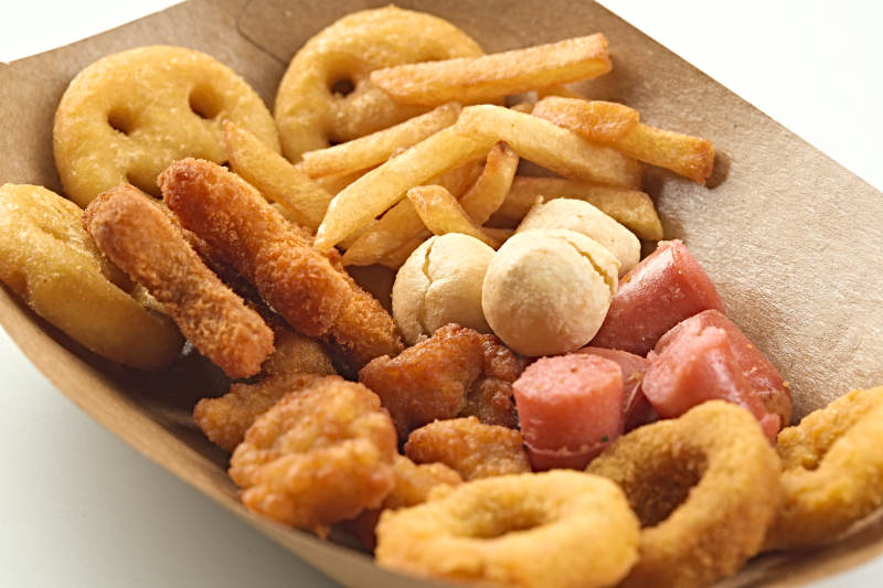 快餐美食油炸小吃拼装盒