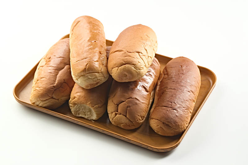 快餐美食肉狗面包胚