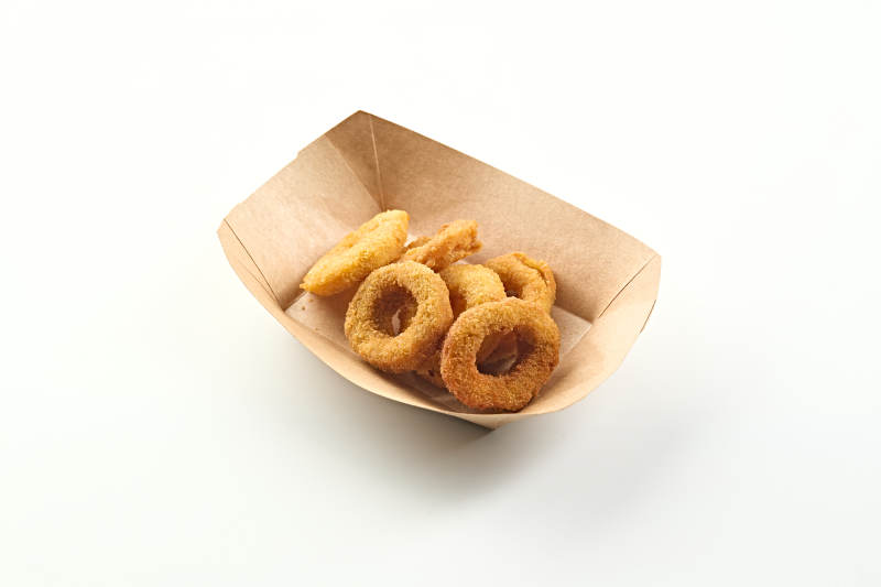 快餐美食油炸鸡肉炸洋葱圈