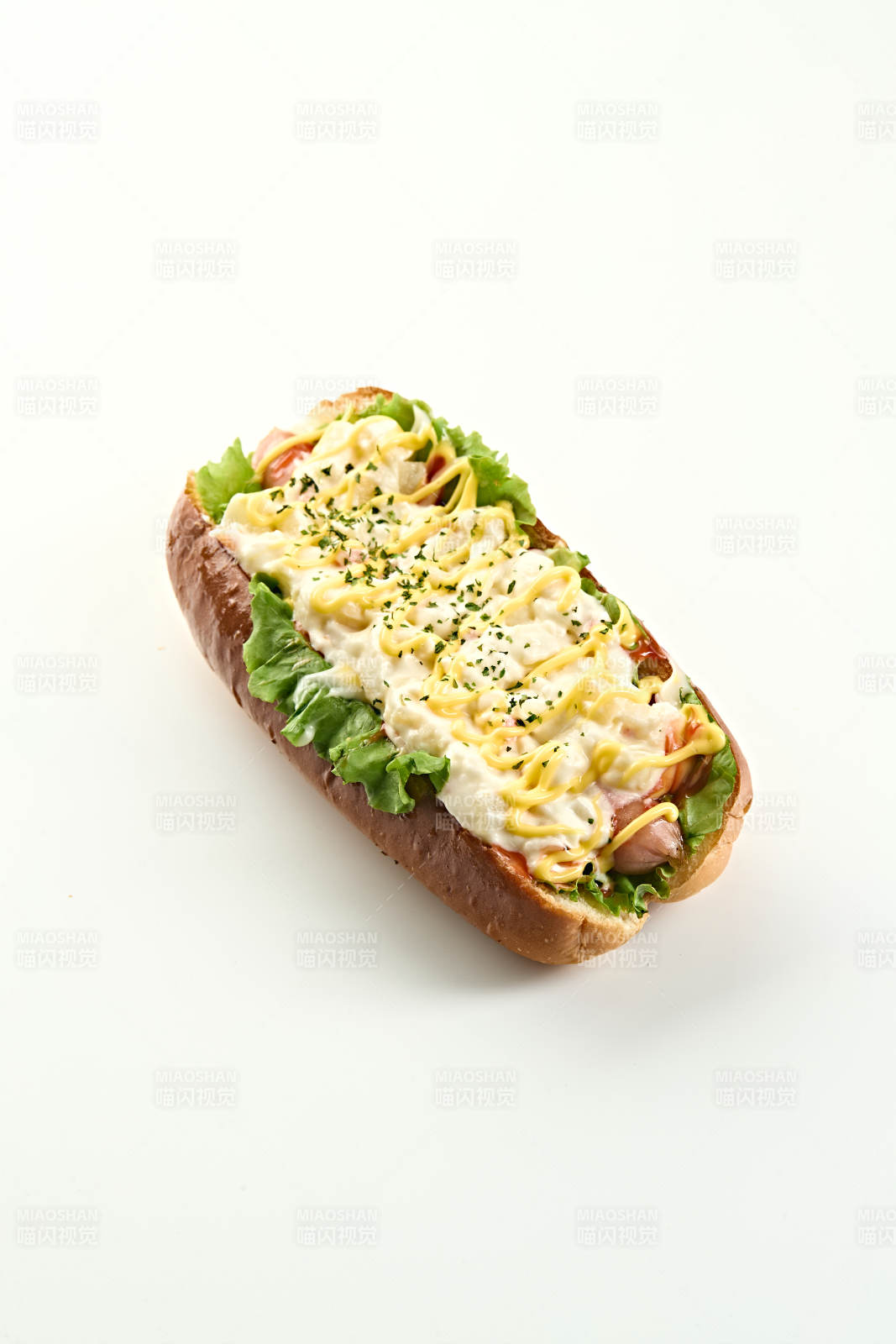 西餐快餐美式热狗面包