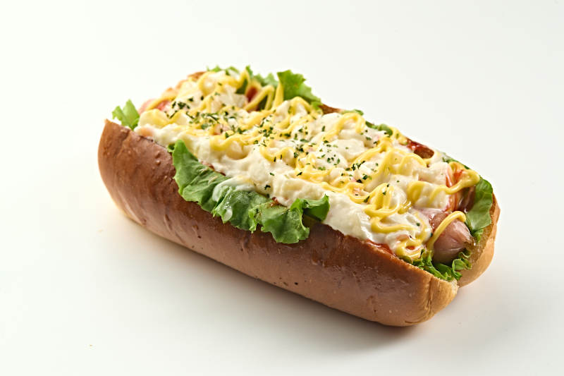 西餐快餐美式热狗面包