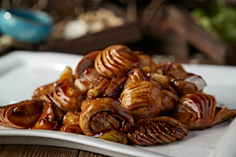 葱烧草原鲜口蘑