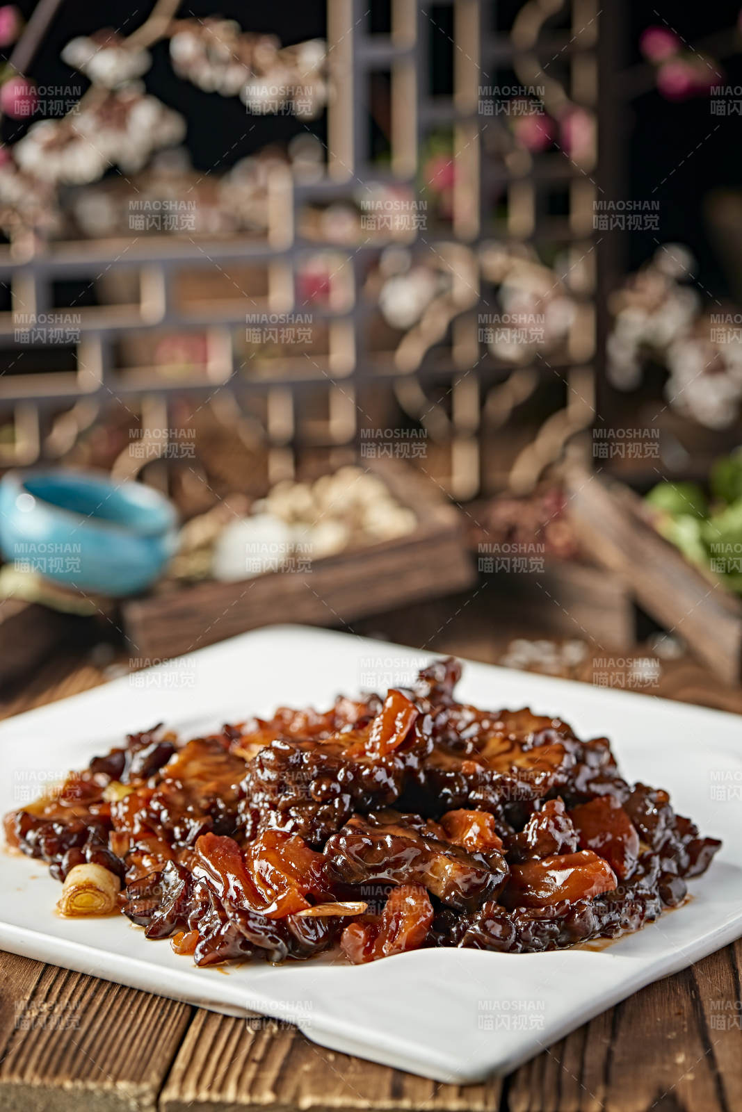 蔥燒蹄筋菊花菌