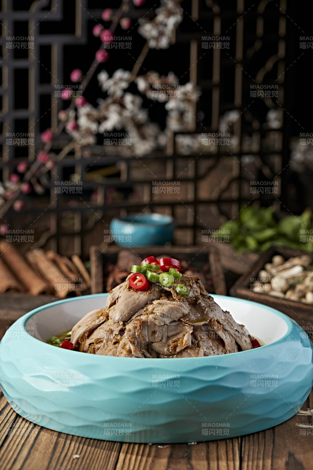 香辣椒麻猪舌片口条