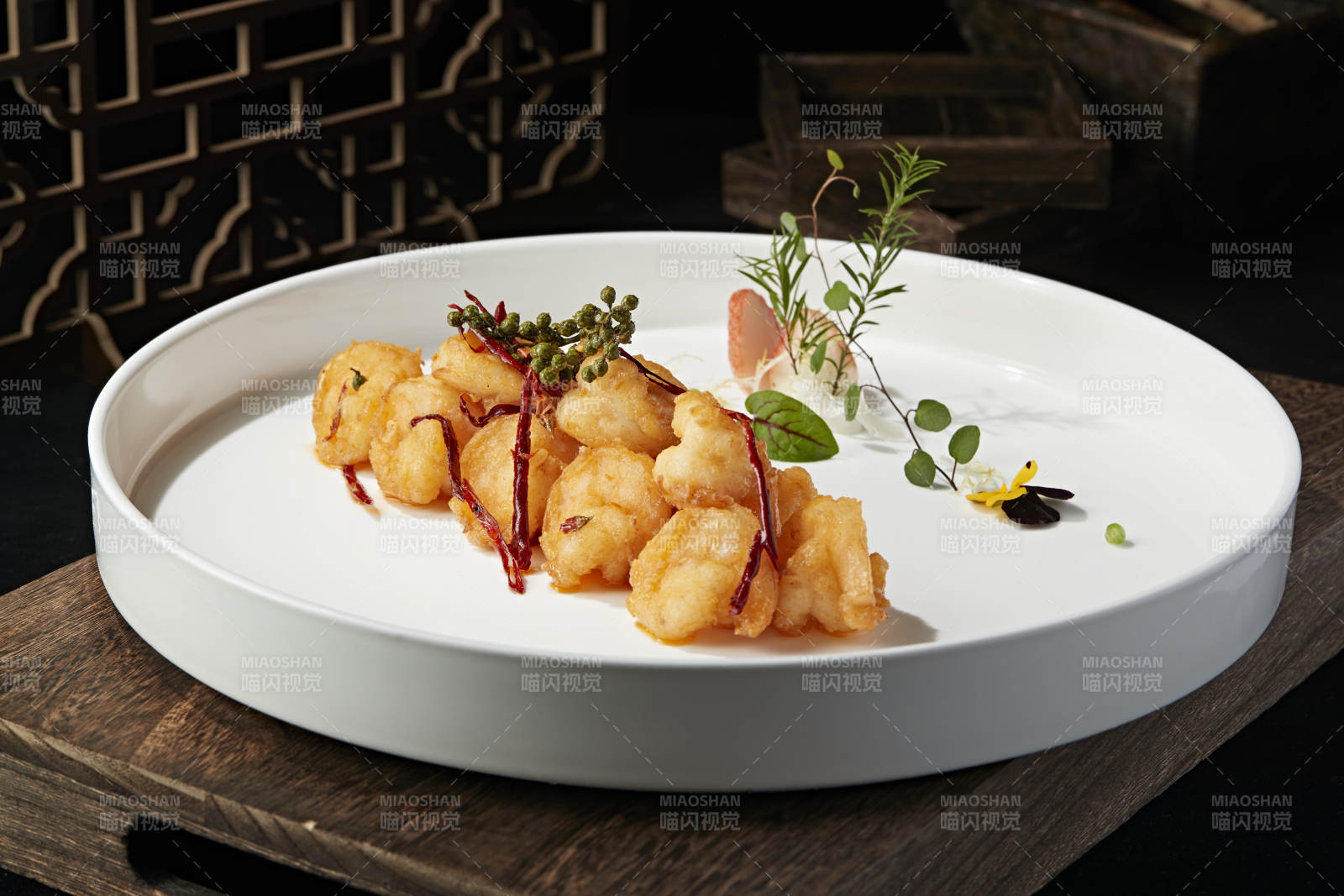 藤椒宮保大蝦球