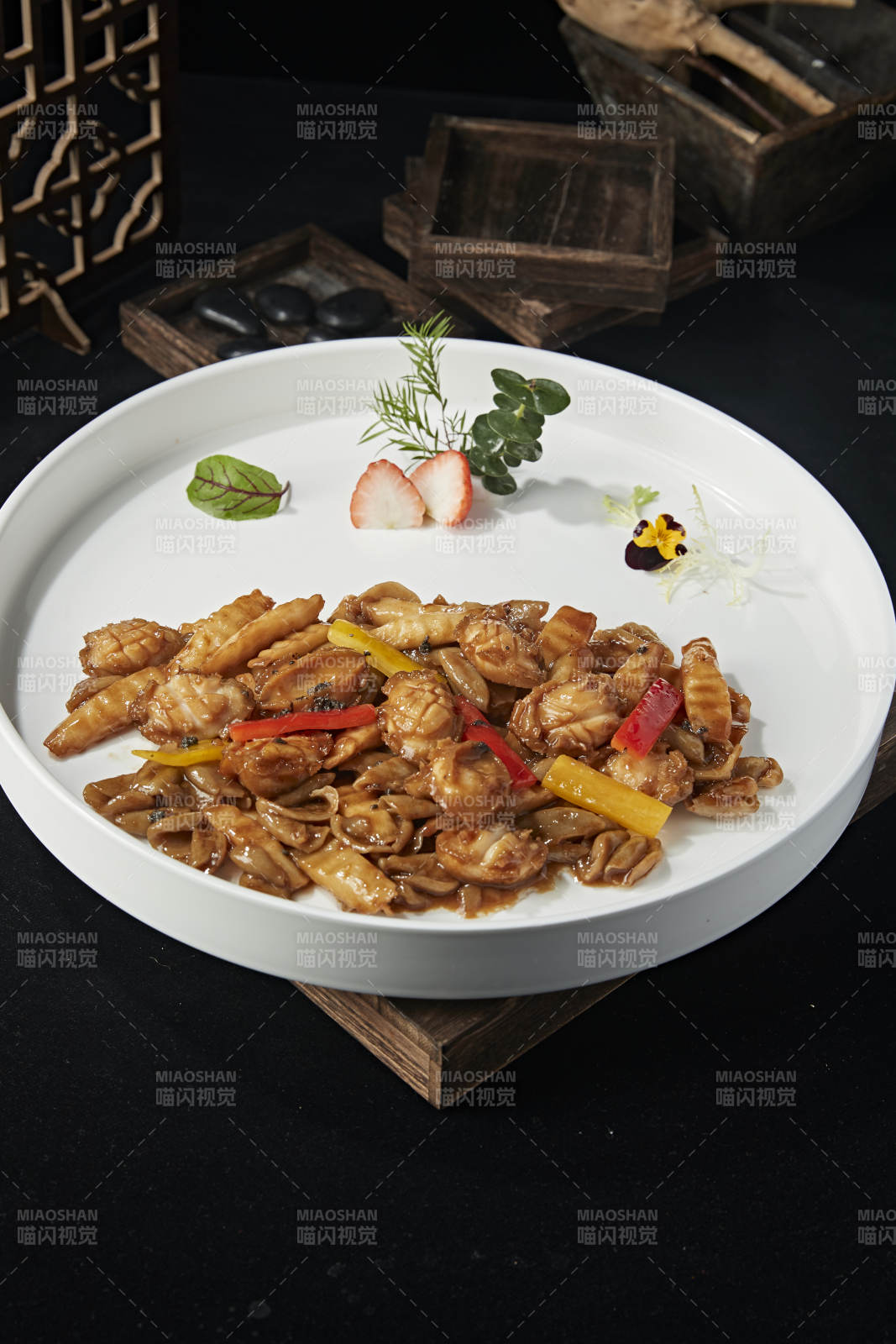 彩椒山药烧鲍鱼