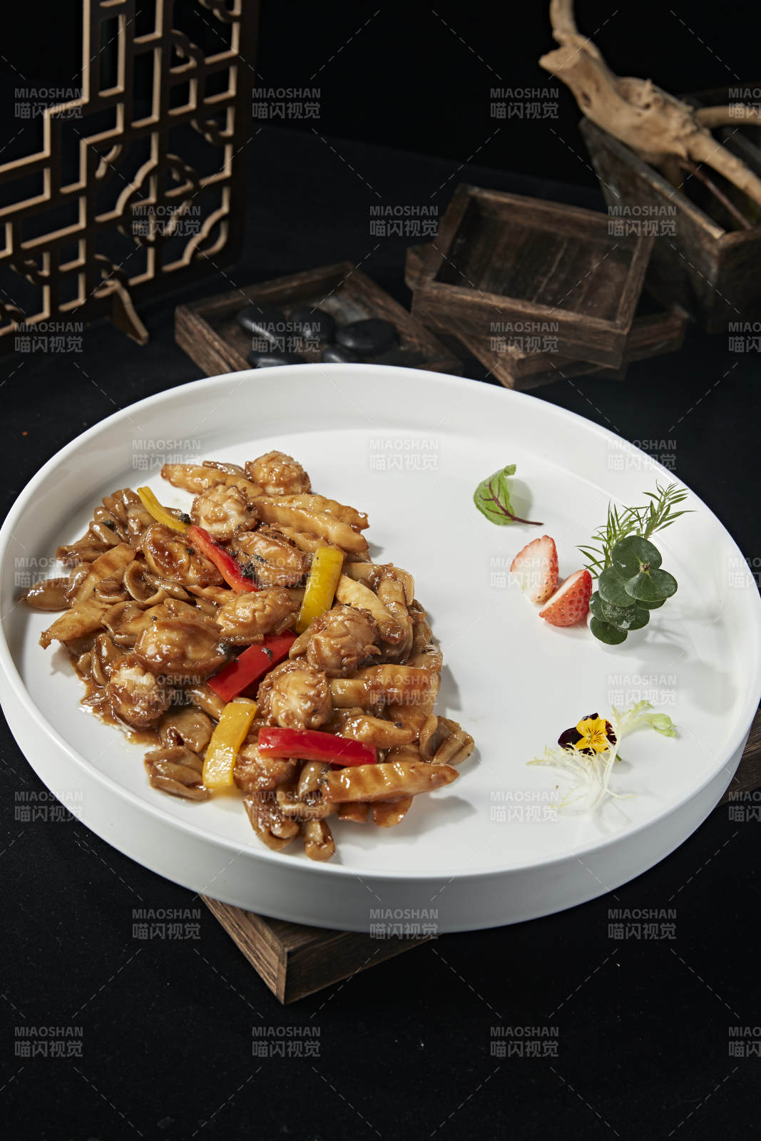 彩椒山药烧鲍鱼