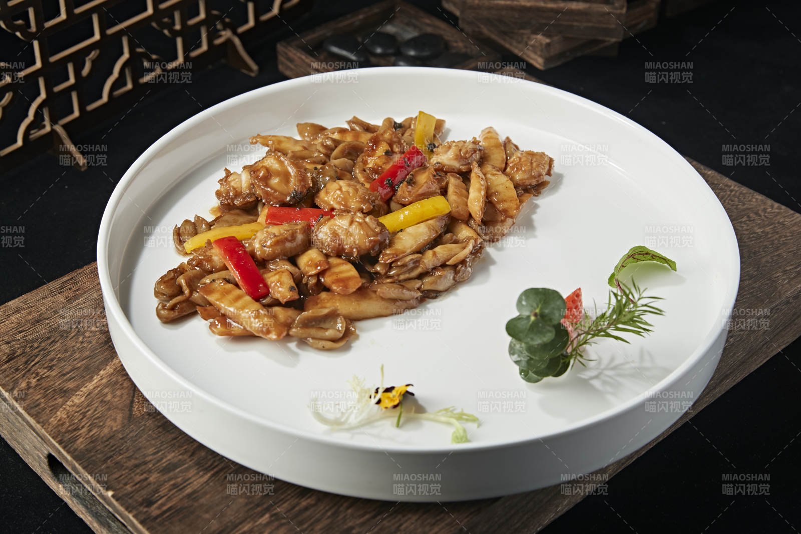 彩椒山药烧鲍鱼