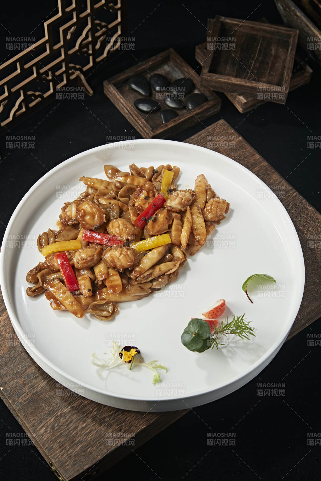 彩椒山药烧鲍鱼