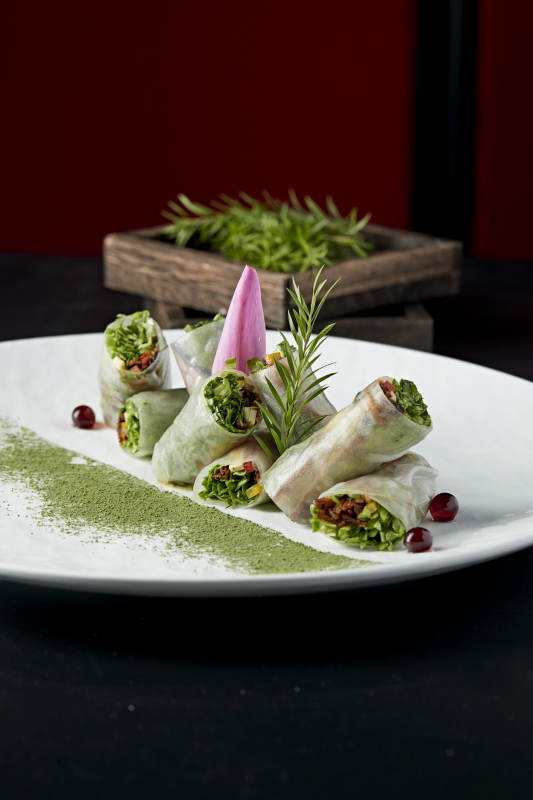 鲮鱼丝苦菊卷肠粉