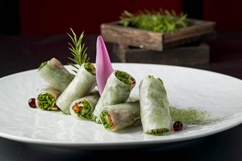 鲮鱼丝苦菊卷肠粉