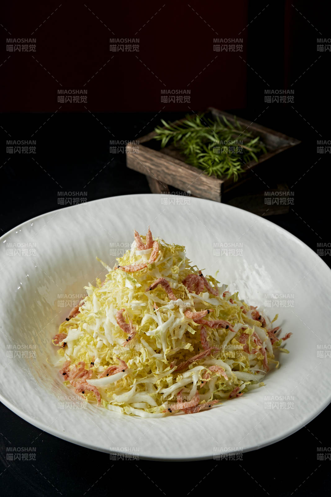 樱花虾干拌菜心