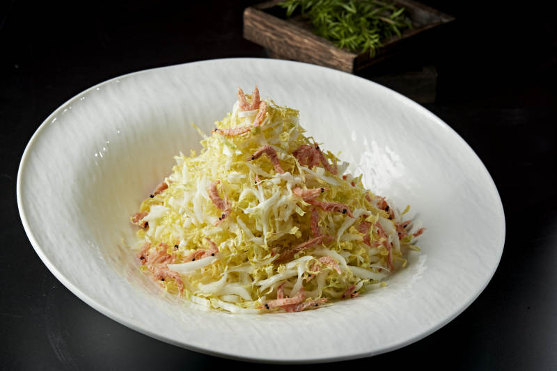 櫻花蝦干拌菜心