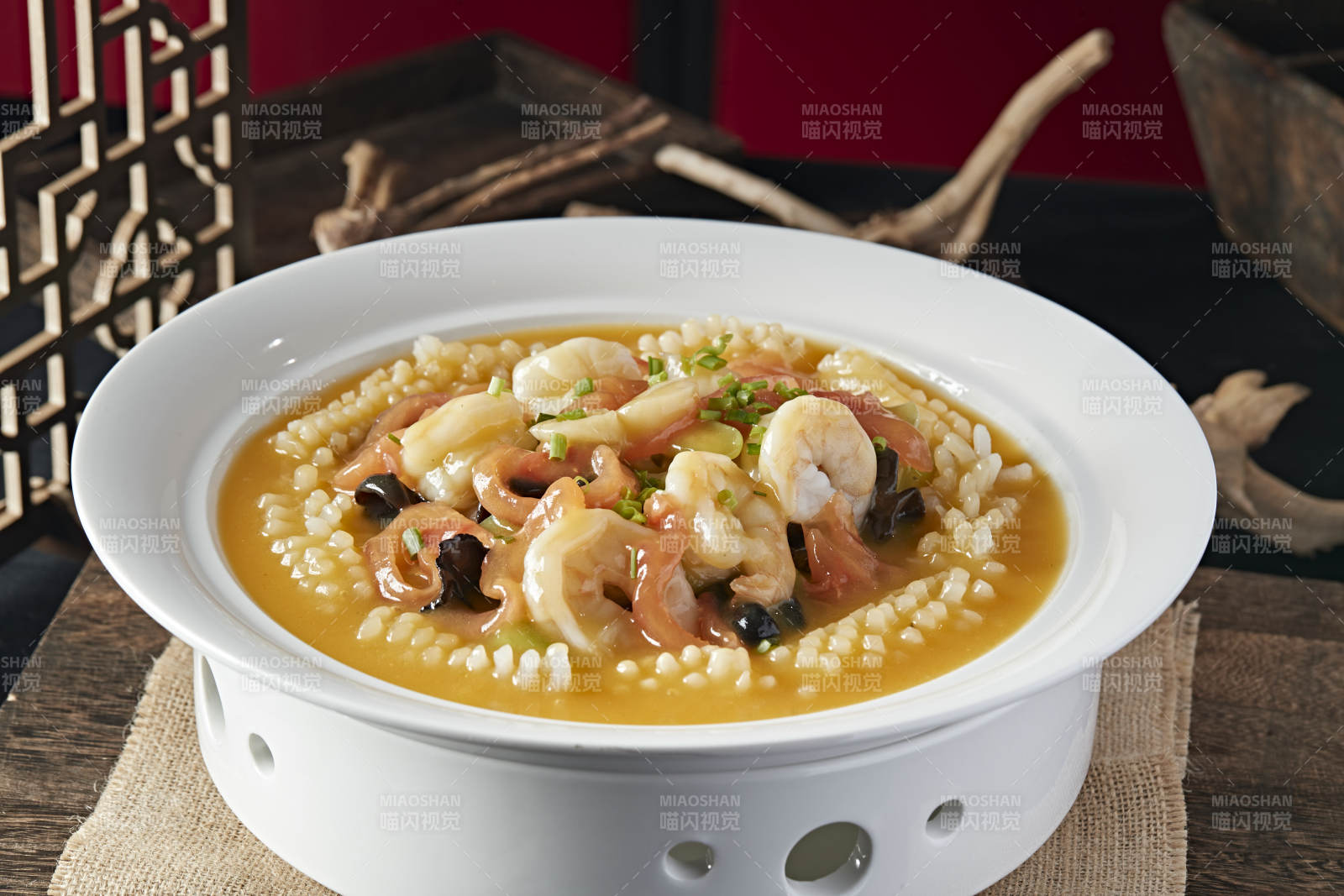 海鲜浓汤烩三宝