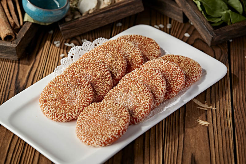 芝麻南瓜饼