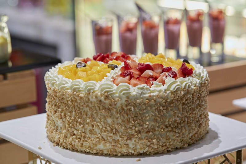 高檔星級酒店自助餐的甜品蛋糕