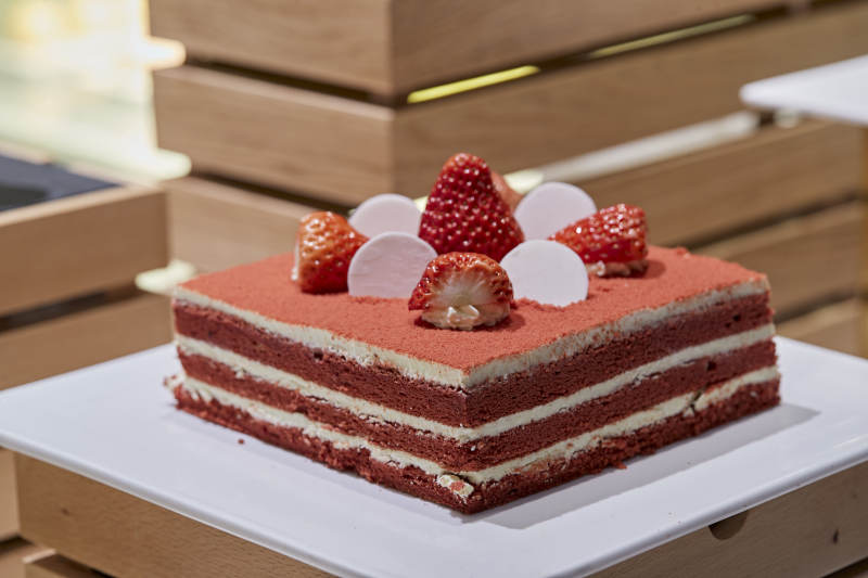 高檔星級酒店自助餐的甜品蛋糕