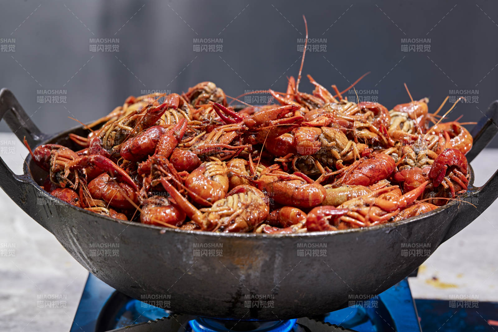 高檔星級酒店自助餐的麻辣小龍蝦