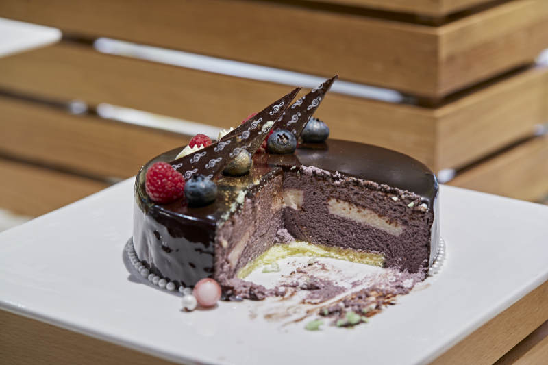 高檔星級酒店自助餐的甜品蛋糕
