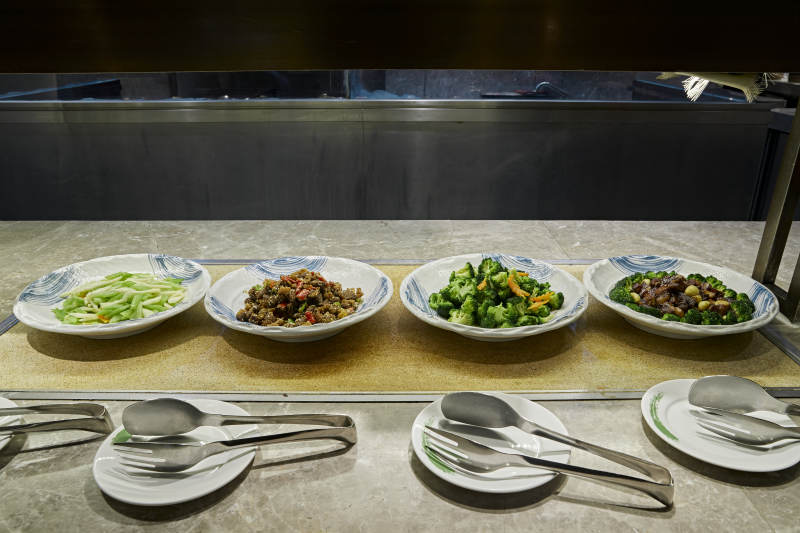 高档星级酒店自助餐的中餐菜品