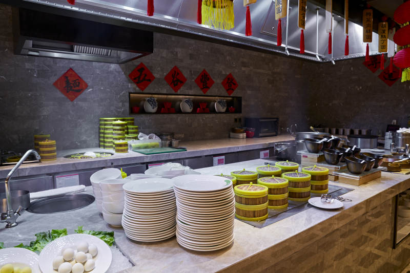 高档星级酒店自助餐的中餐菜品