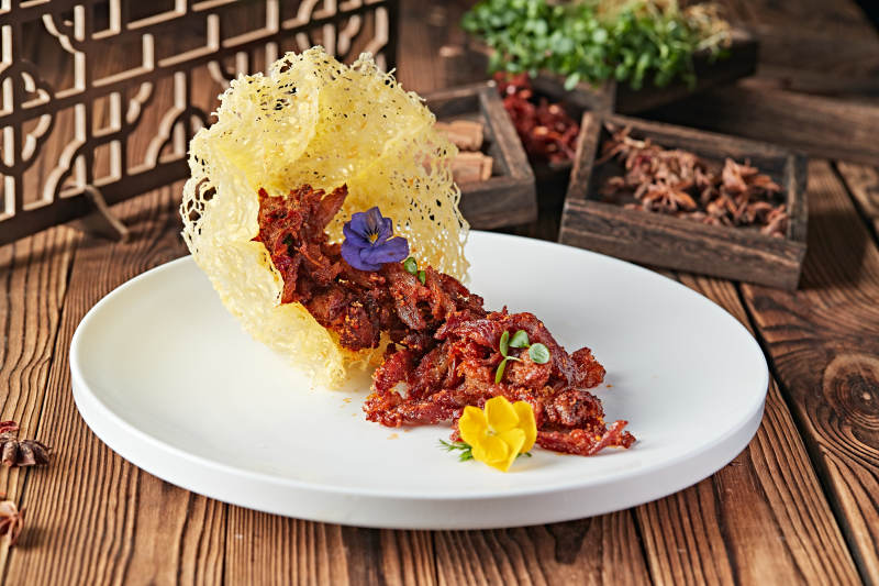 椒麻香辣火边子牛肉