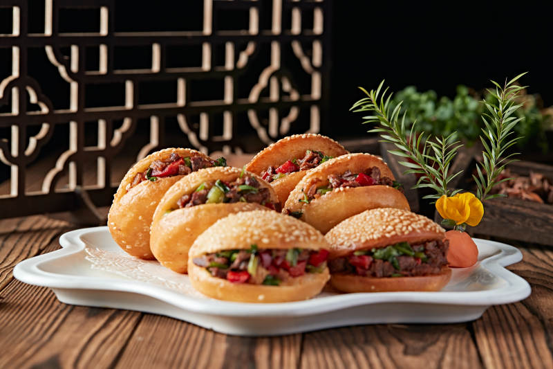 芝麻锅盔肉夹馍