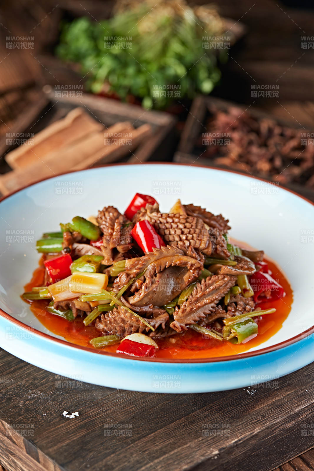 红油爆炒红油腰花