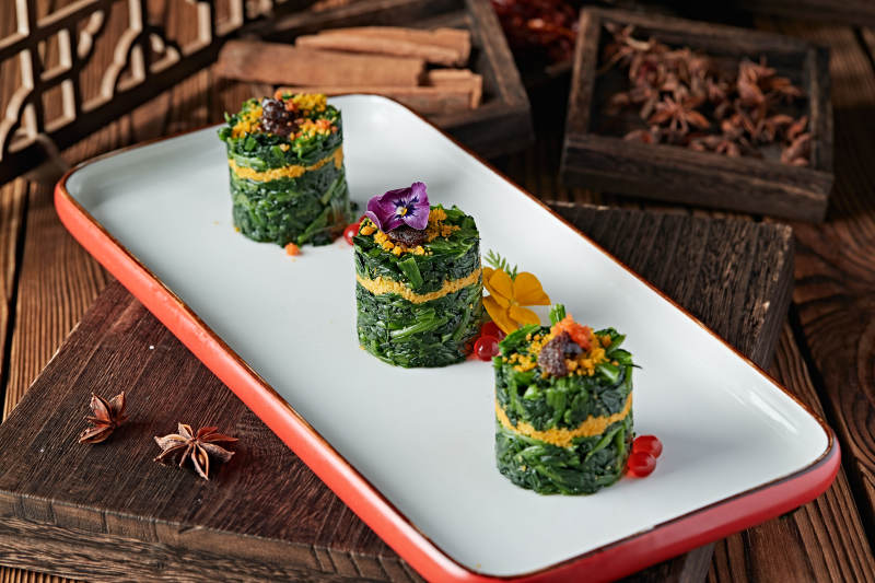 蛋黄黍米荠菜墩