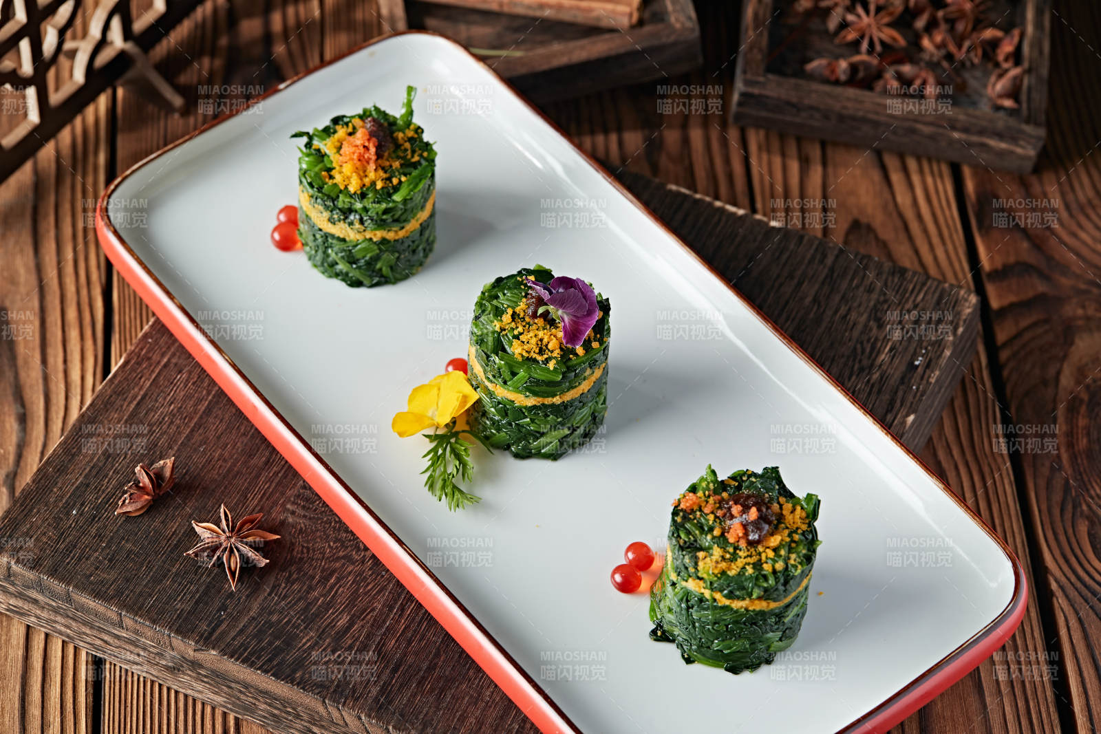 蛋黄黍米荠菜墩