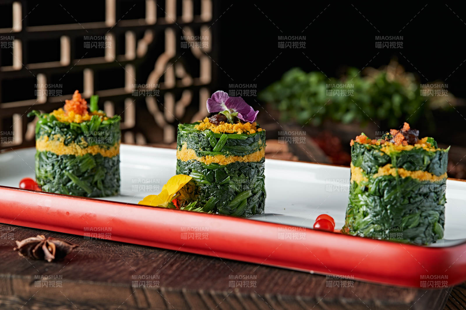 蛋黄黍米荠菜墩