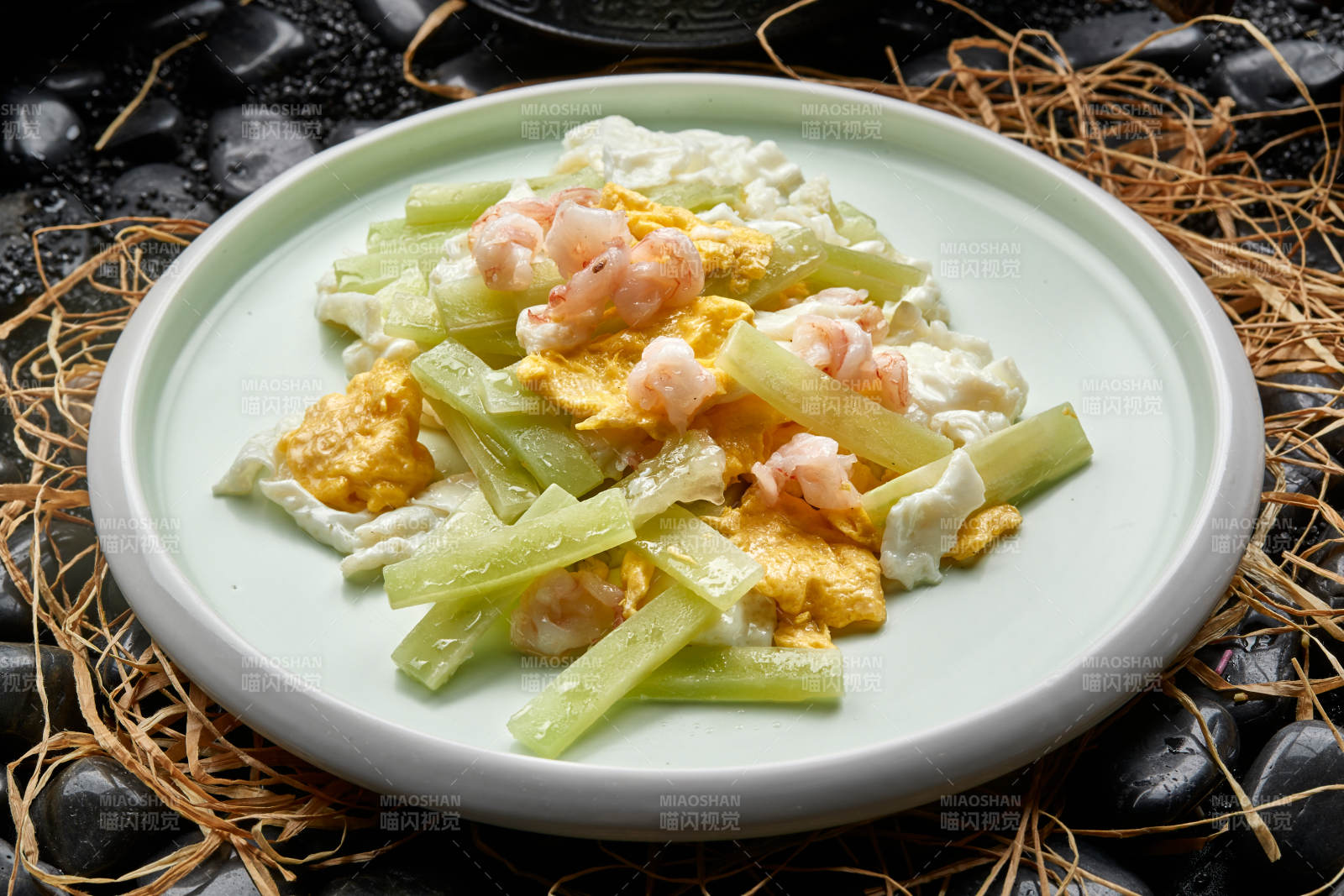 西芹芙蓉炒蛋大蝦仁