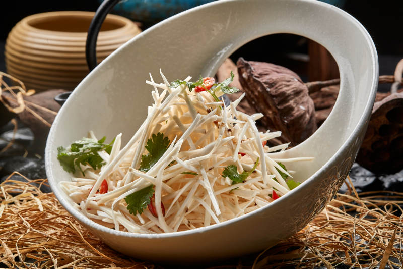 凉拌马牙山药丝