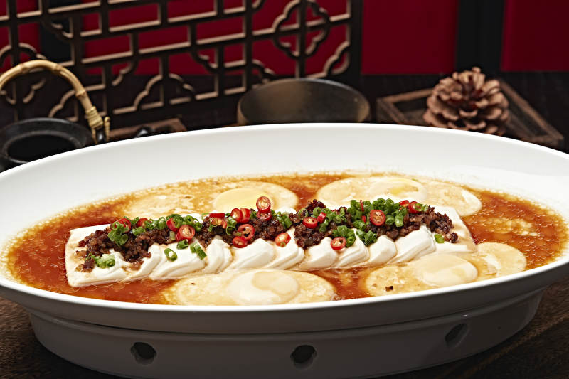 和牛碎內(nèi)酯豆腐蒸水蛋