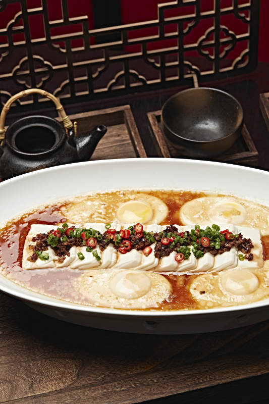 和牛碎內(nèi)酯豆腐蒸水蛋