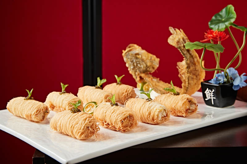 松露金丝大虾卷