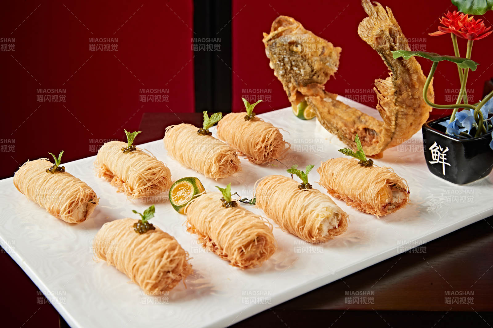 松露金丝大虾卷